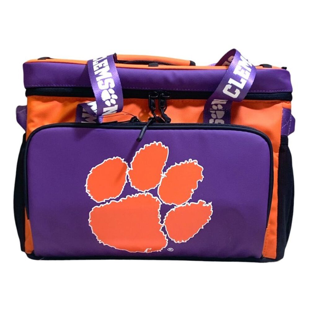 Logo Brands Officially Licensed NCAA Insulated 36-Can Cooler - Clemson Tigers